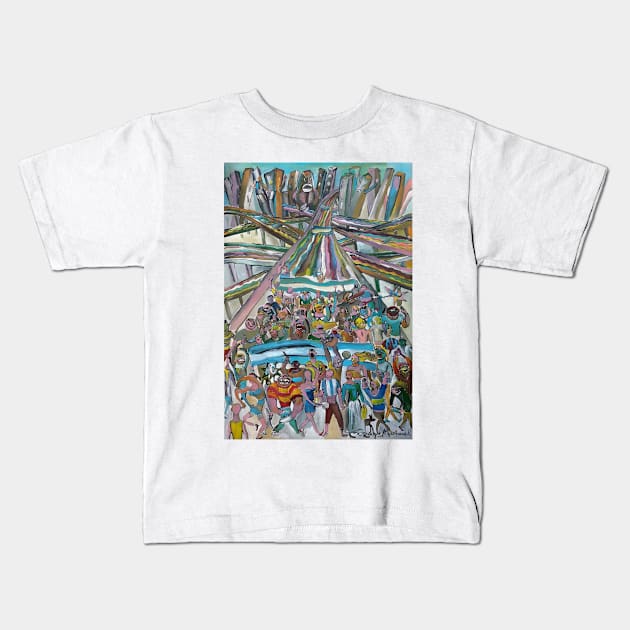 Pueblada del 2001 by Diego Manuel Kids T-Shirt by diegomanuel